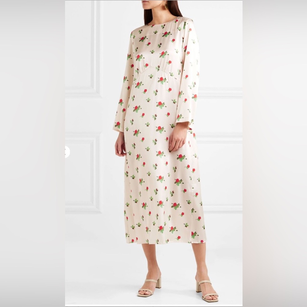 Bernadette floral silk dress